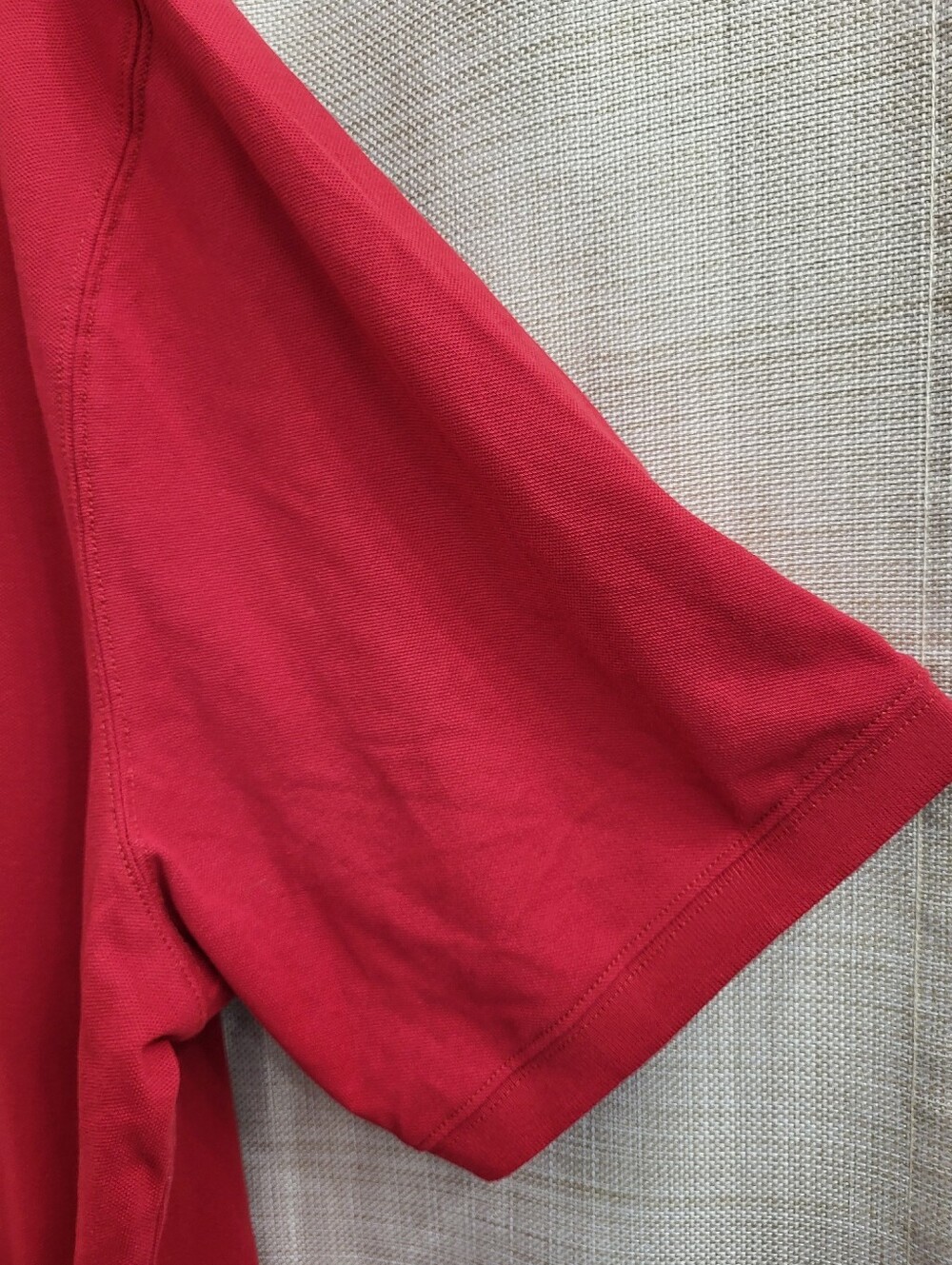 St. John's Bay Men's Short Sleeve Red Premium Polo Comfort Flex Size 3 XLT - Picture 3 of 8